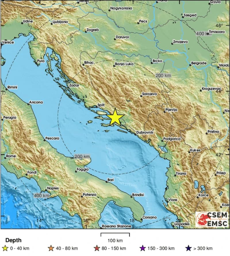 EMSC zemljotres hercegovina