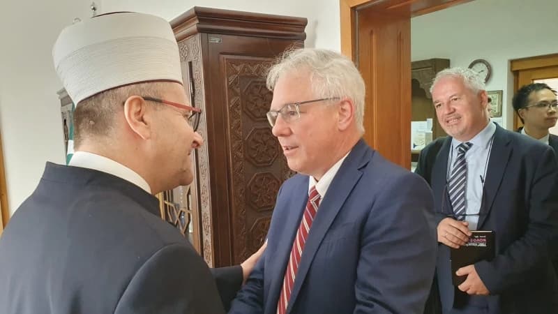 Salem ef. Dedović, mostarski muftija, Michael Murphy