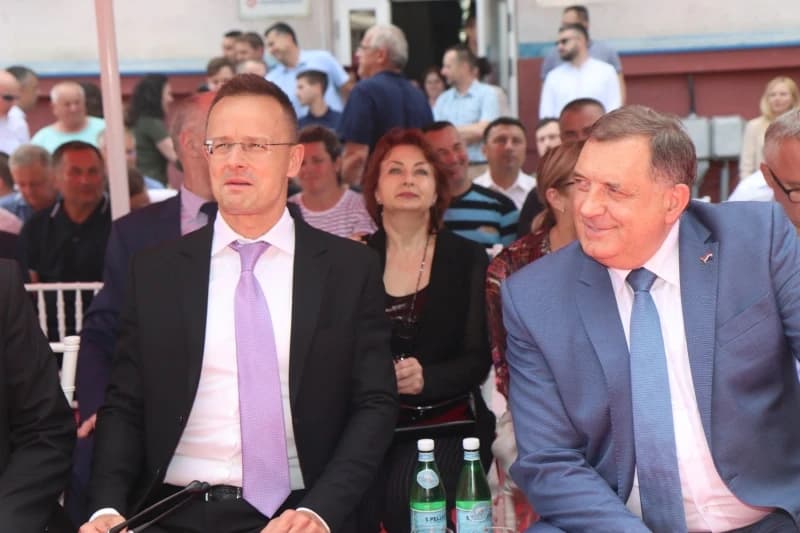 Peter Szijjarto, Milorad Dodik