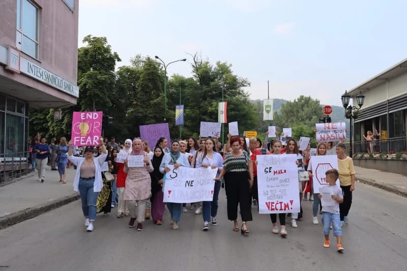 Protestna šetnja u Visokom