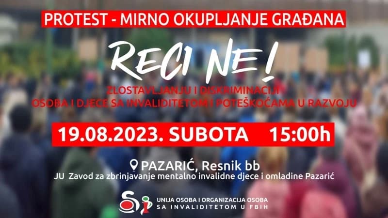 Poziv na protest i mirno okupljanje