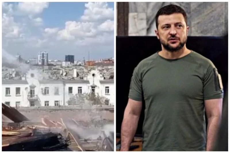 Volodimir Zelenski o napadu na Černihiv