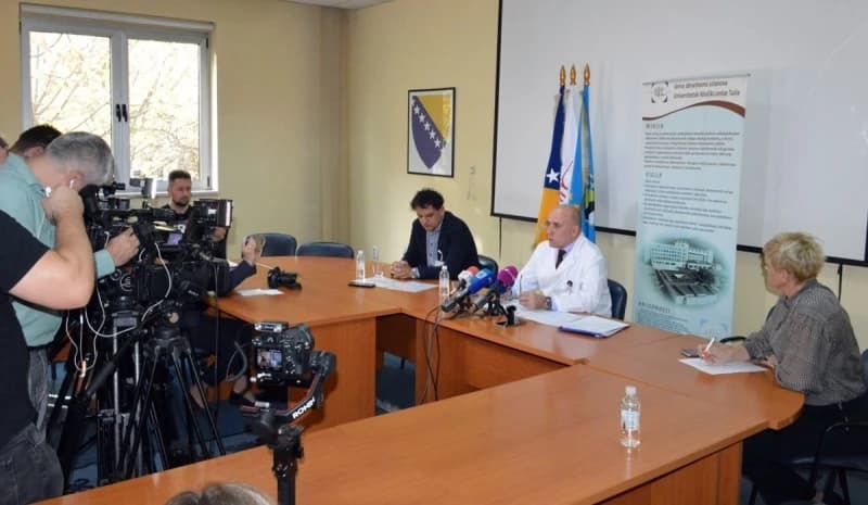 Detalj sa press konferencije