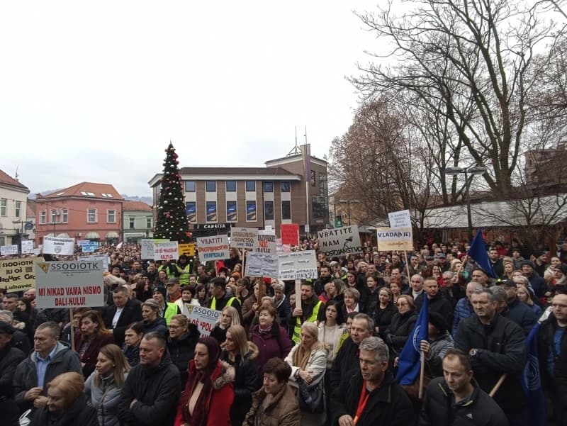 Protest na Sonom trgu