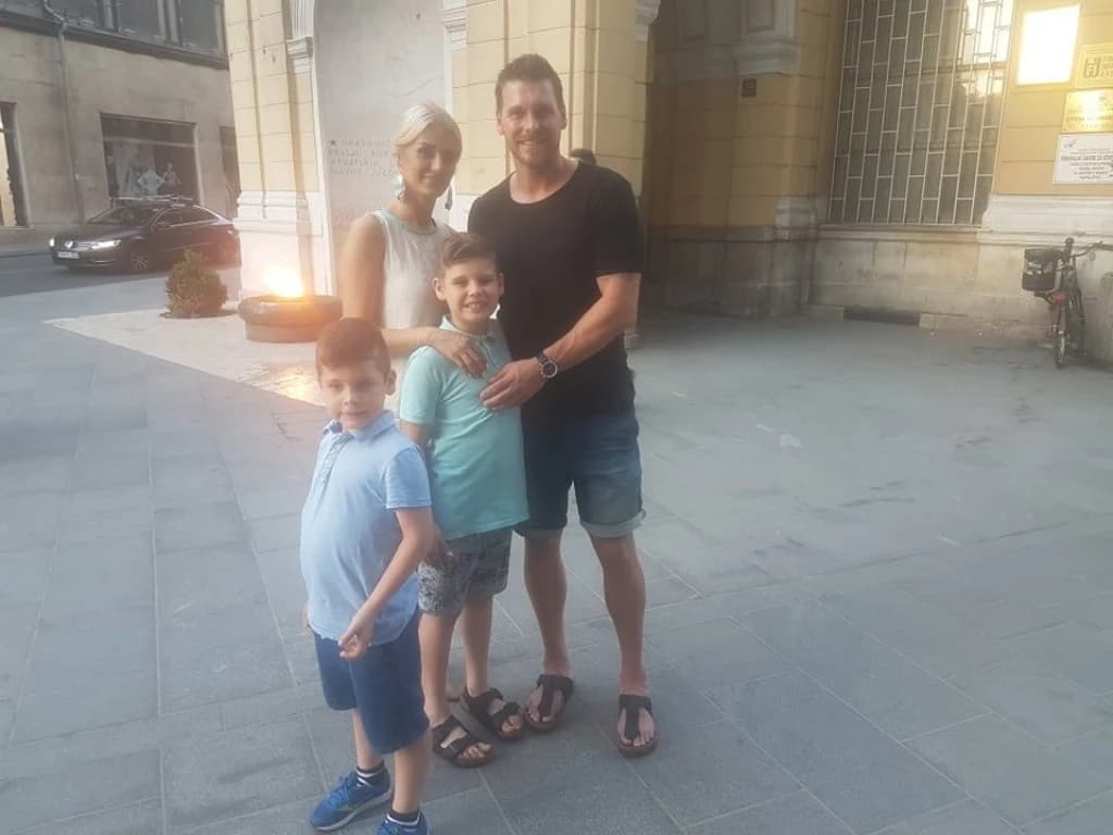 Mirsad Terzić sa porodicom