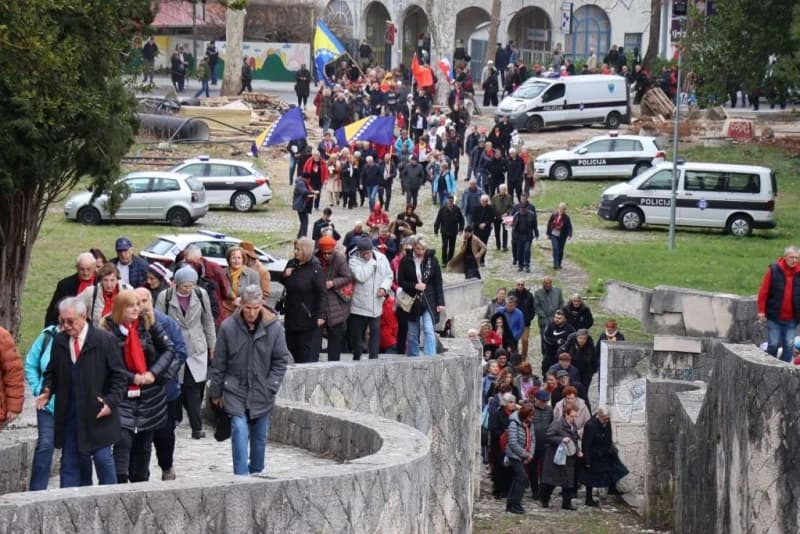 Mostar, šetnja antifašista