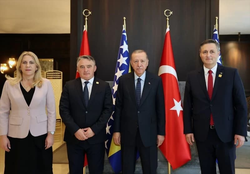 Željka Cvijanović, Željko Komšić, Recep Tayyip Erdogan i Denis Bećirović