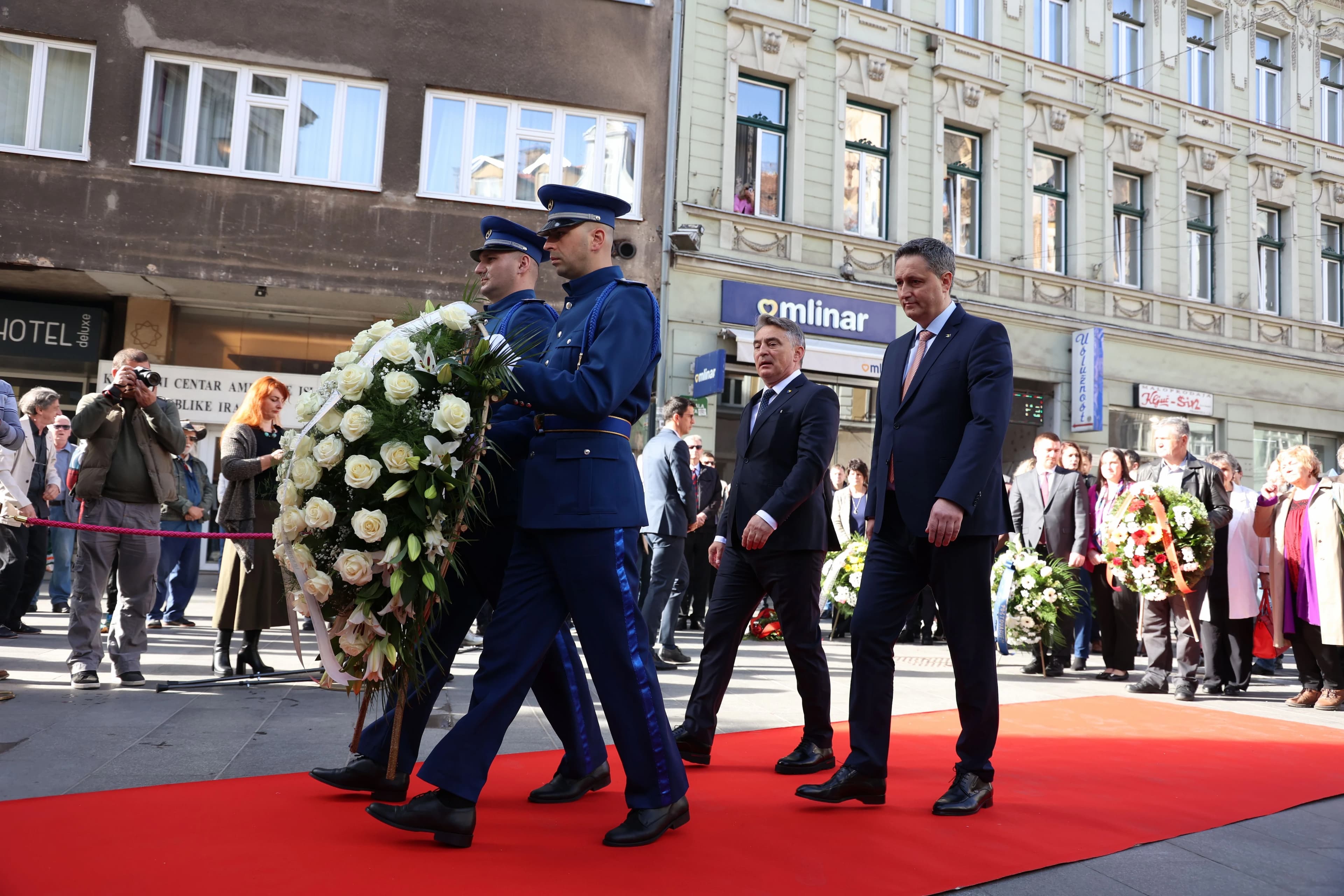 Članovi Predsjedništva BiH Željko Komšić i Denis Bećirović