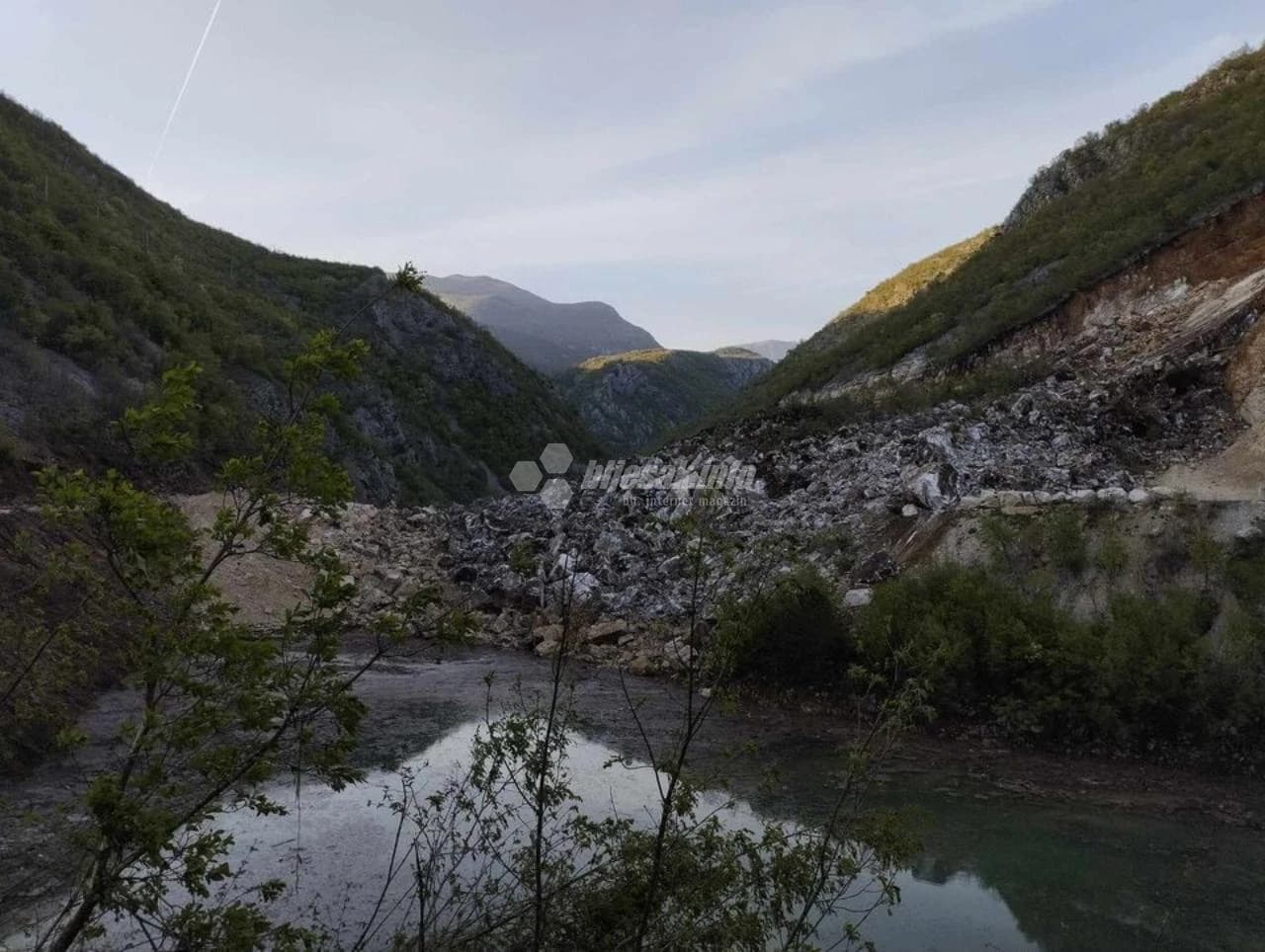 Odron u Bijeloj kod Mostara