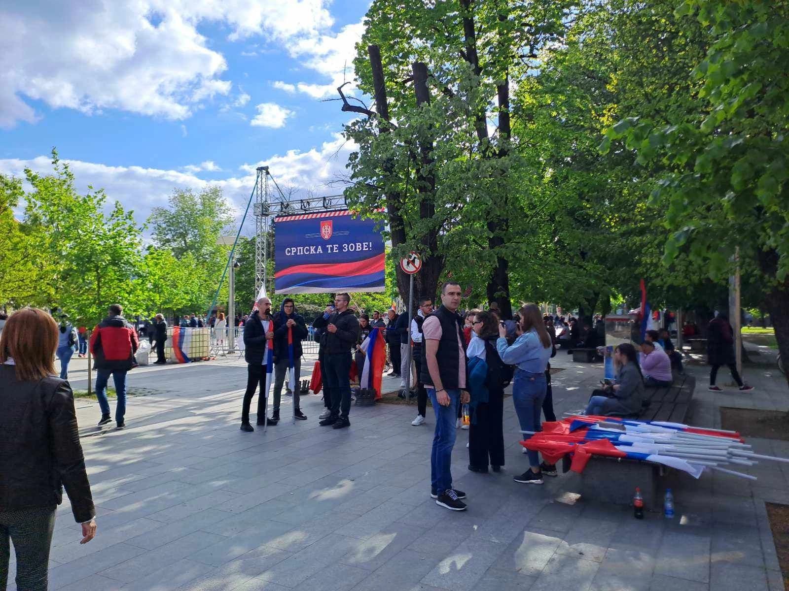 Pripreme za miting u Banjoj Luci