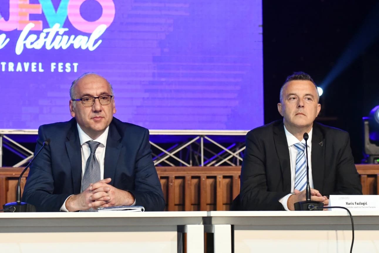 Na pres-konferenciji govorili su Edison Pavlović i Haris Fazlagić