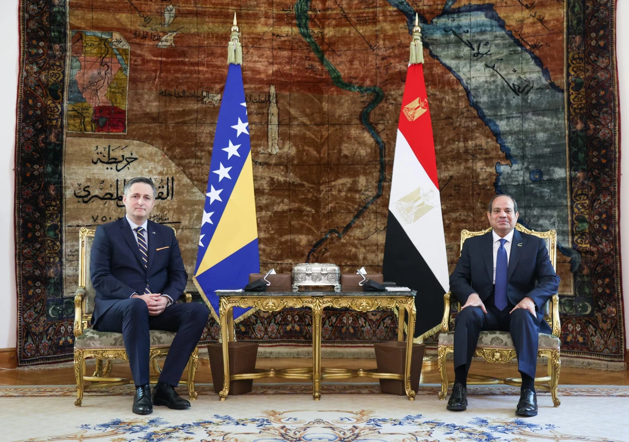 Denis Bećirović i Abdel Fatah Saed Husein Halil al-Sisi