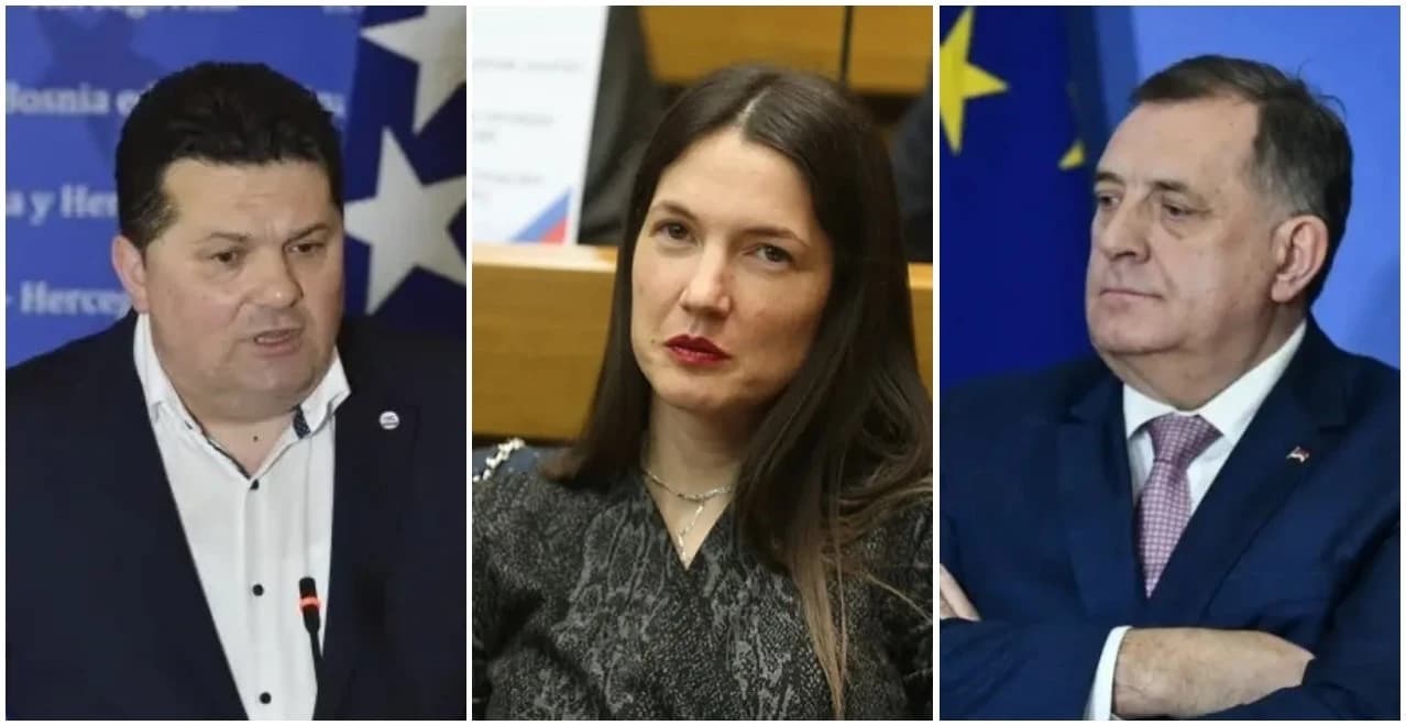 Nenad Stevandić, Jelena Trivić i Milorad Dodik