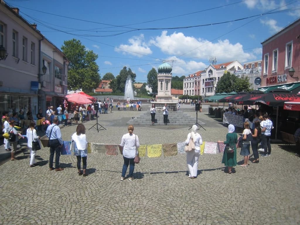 Mirni protest u centru Tuzle