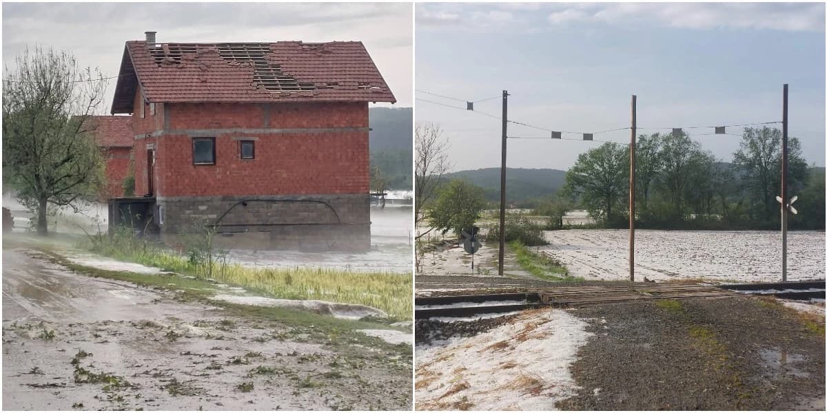 Posljedice nevremena u selu Ravnice kod Bosanskog Novog