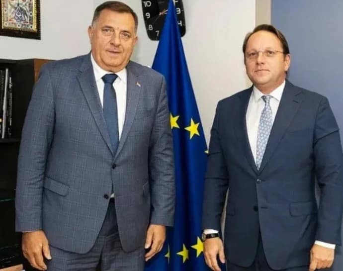 Milorad Dodik i Oliver Varhelyi