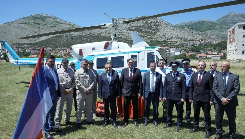 Helikopter MUP-a Srbije u Trebinju