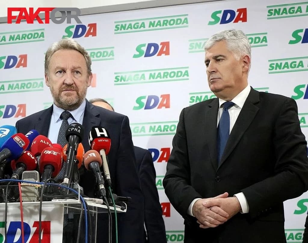 Izetbegović i Čović na sastanku o aktuelnim pitanjima 