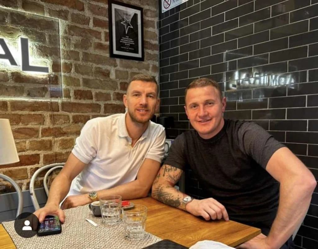 Džeko i Ibričić nedavno na ručku u Sarajevu