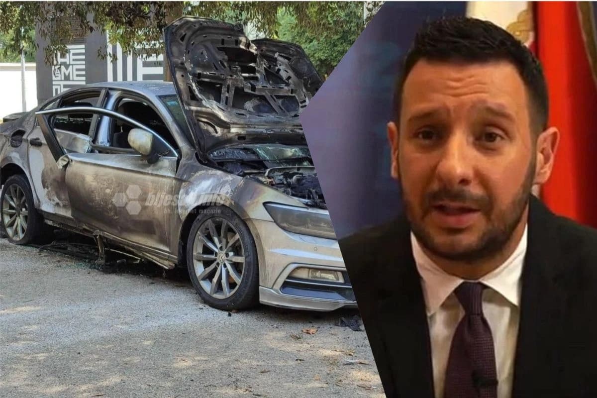 Automobil koji je izgorio i Slaven Zeljko