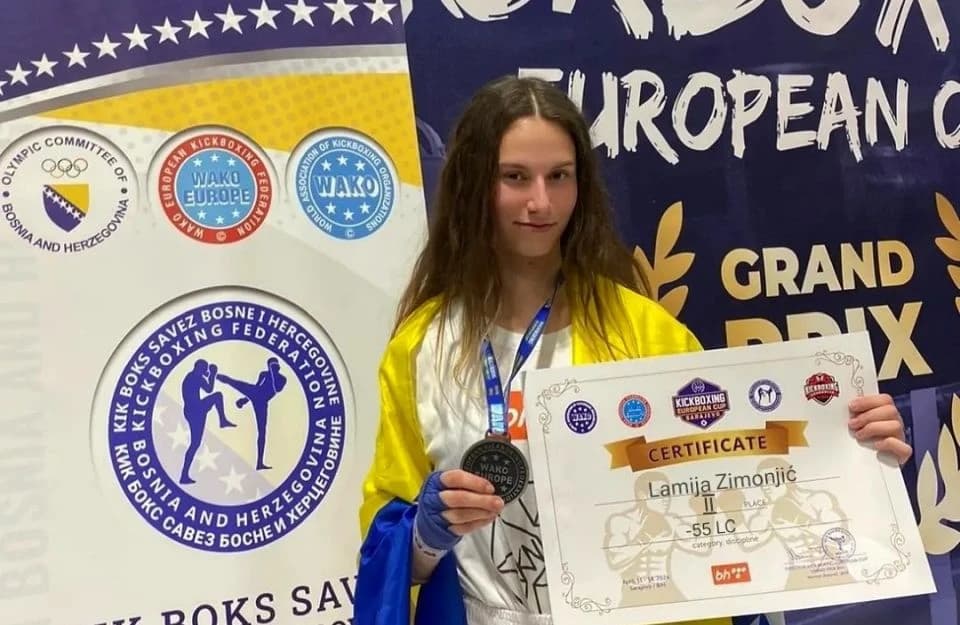 Lamija Zimonjić trenira taekwondo i kik boks
