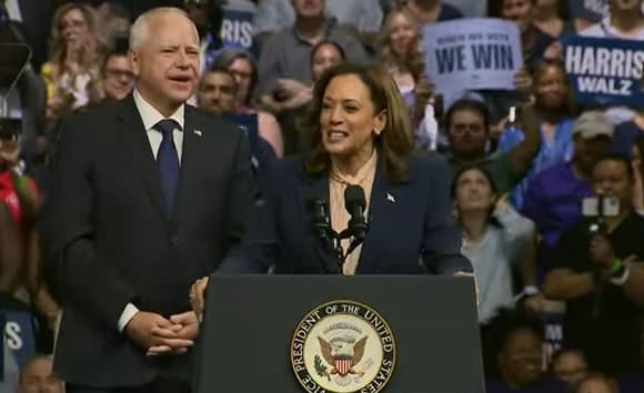 Tim Walz i Kamala Harris