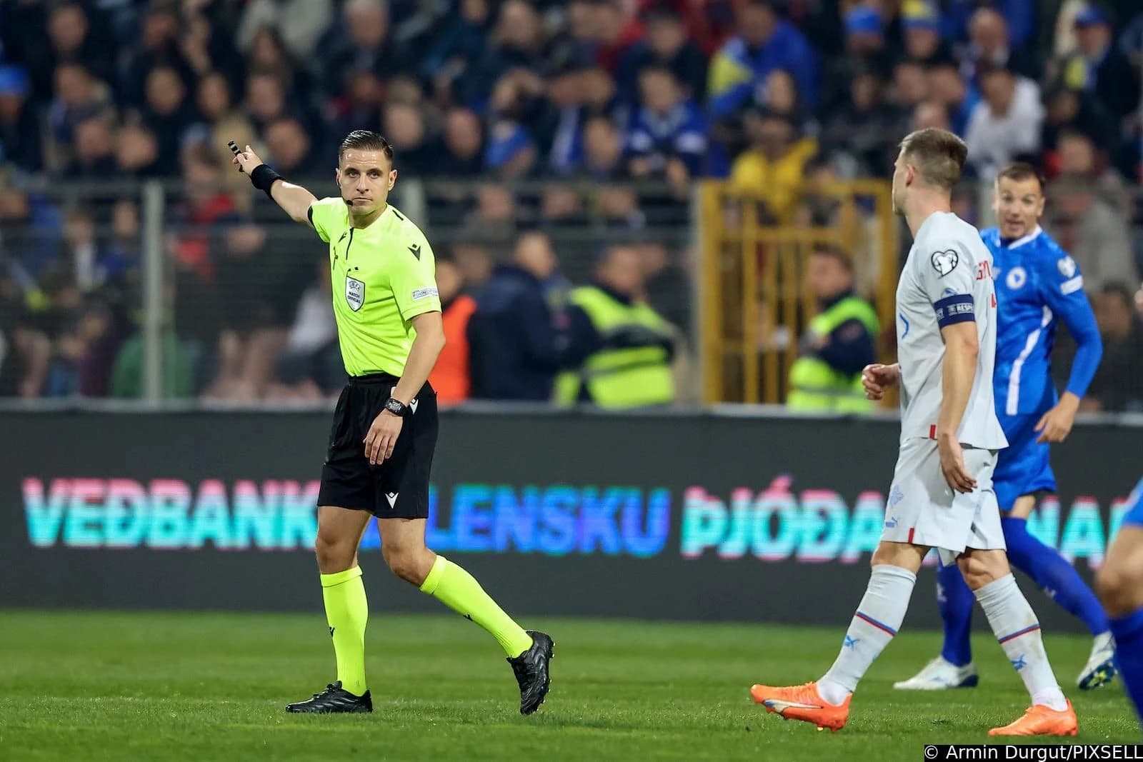 Donatas Rumšas na meču BiH - Island