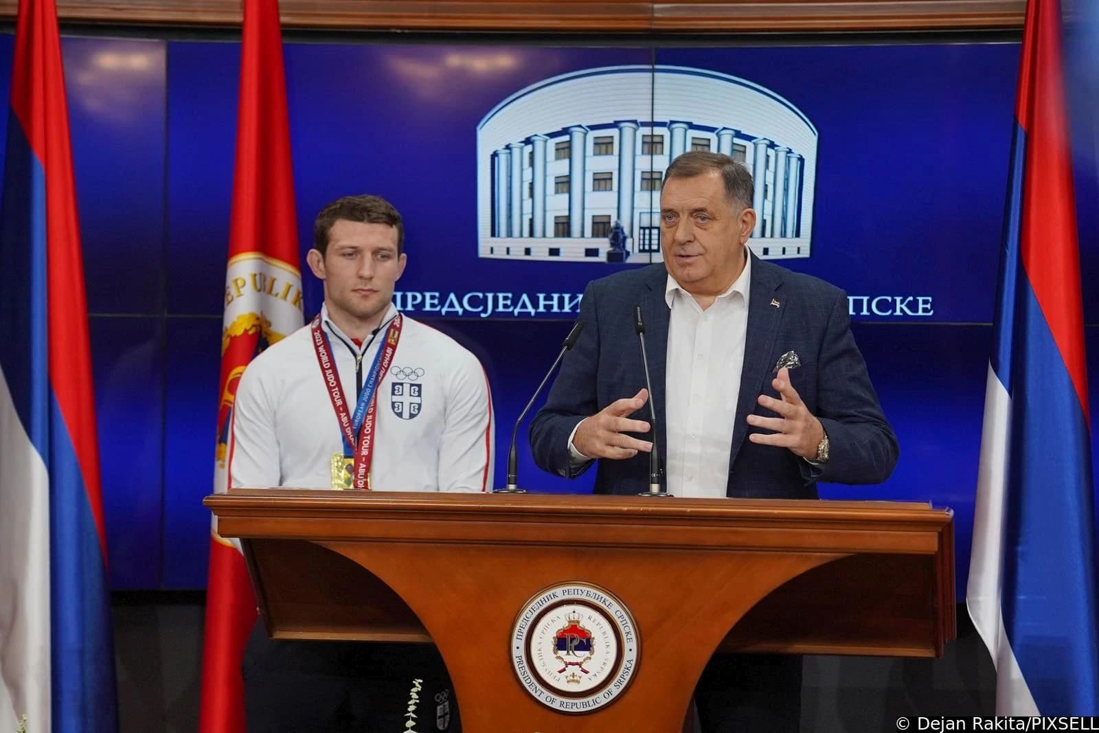 Nemanja Majdov i Milorad Dodik
