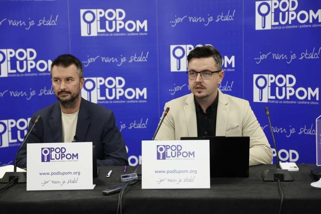 S press konferencije Koalicije Pod lupom