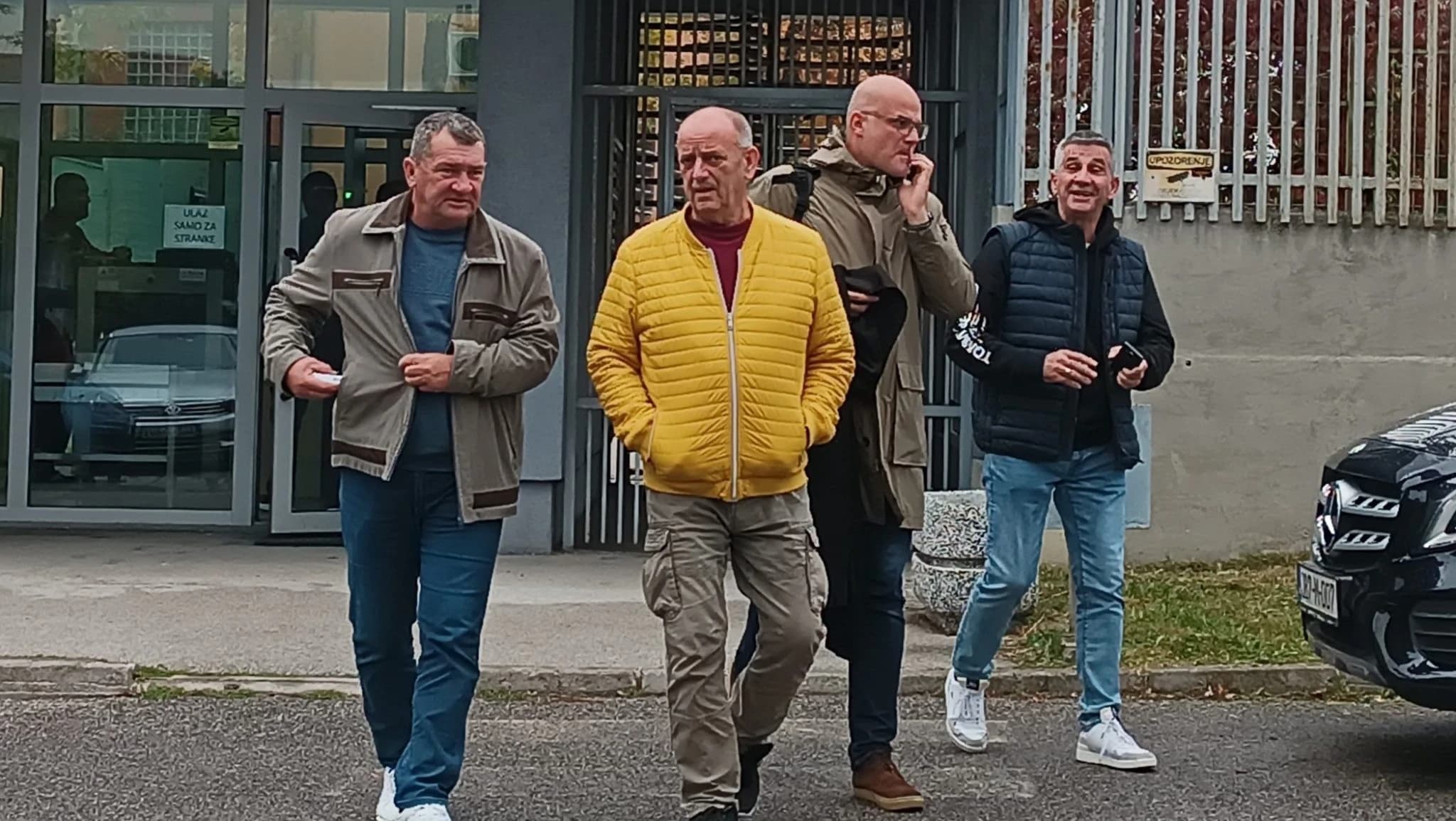 Abid Arapčić, Refik Morankić, advokat Meris Ćato i Ahmet Bajrić