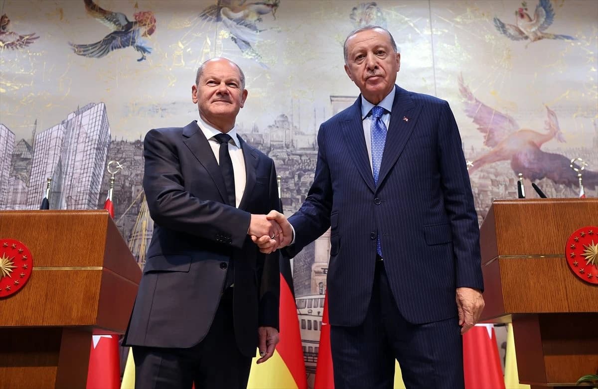 Olaf Scholz i Recep Tayyip Erdogan