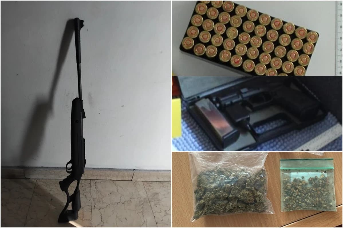 Zaplijenjana droga i oružje