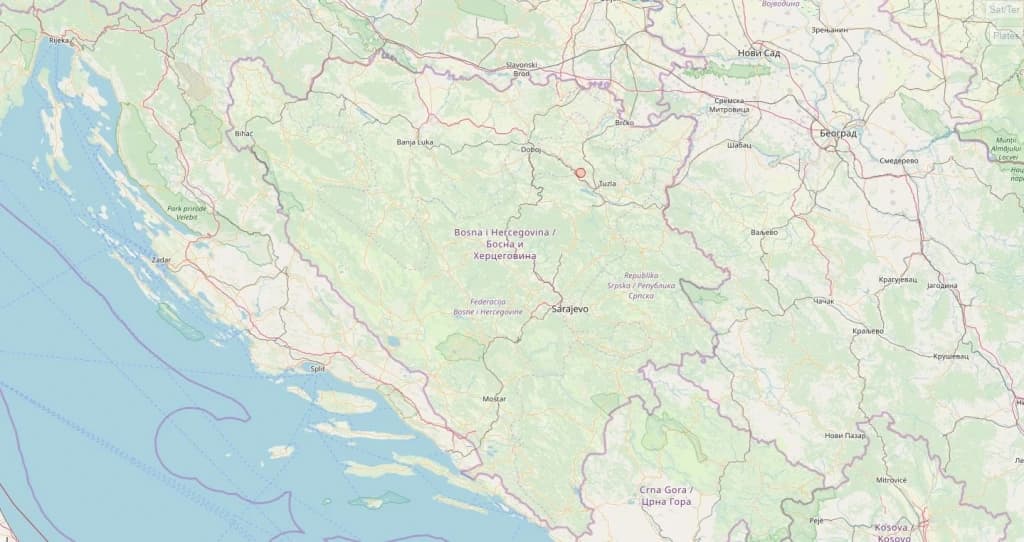 Zemljotres u blizini Tuzle