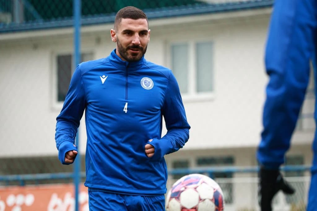 Cavnić na današnjem treningu