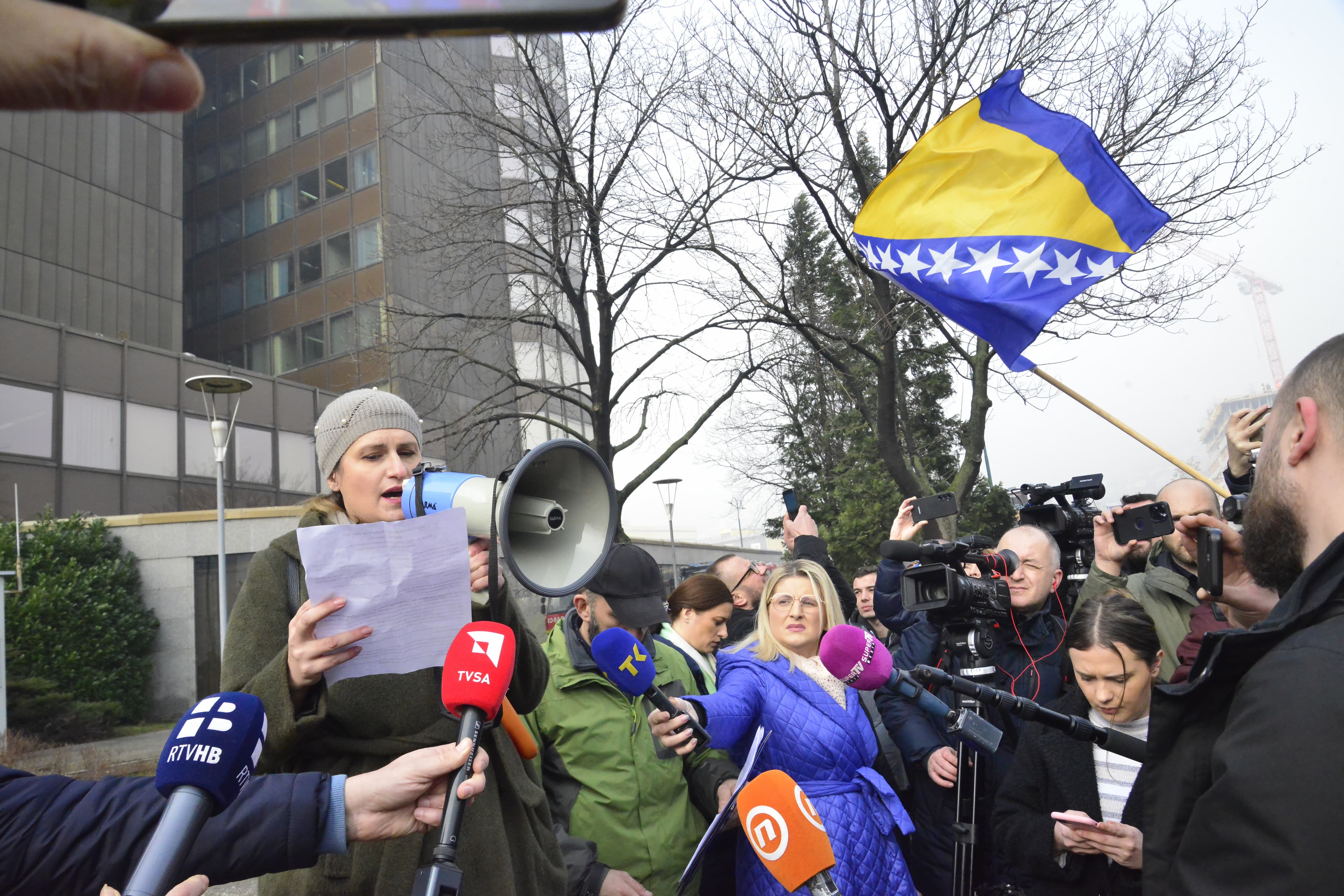 Protesti poslodavaca pred Vladom FBiH