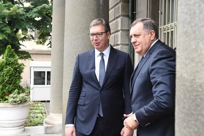 Aleksandar Vučić i Milorad Dodik