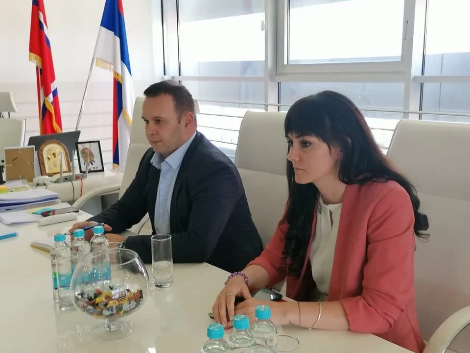 Gradonačelnik Istočnog Sarajeva Ljubiša Ćosić i Ljiljana Lizdek