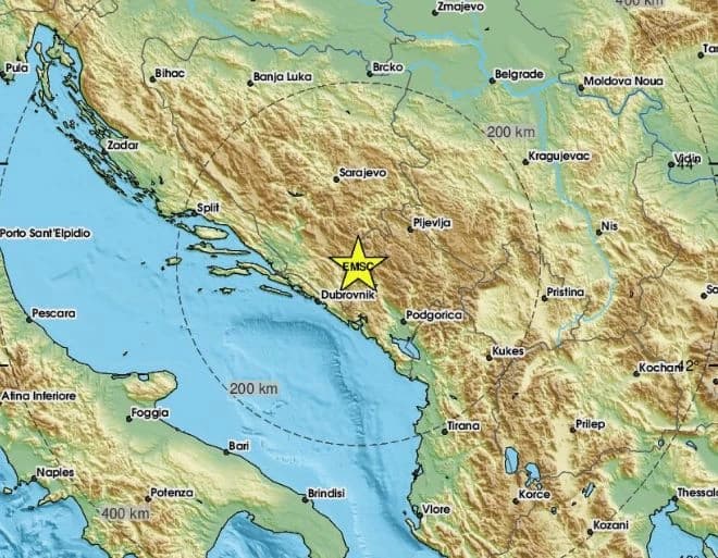 Zemljotres se desio u 13.46 sati