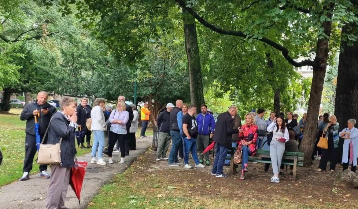 Radnici na jednom od protesta