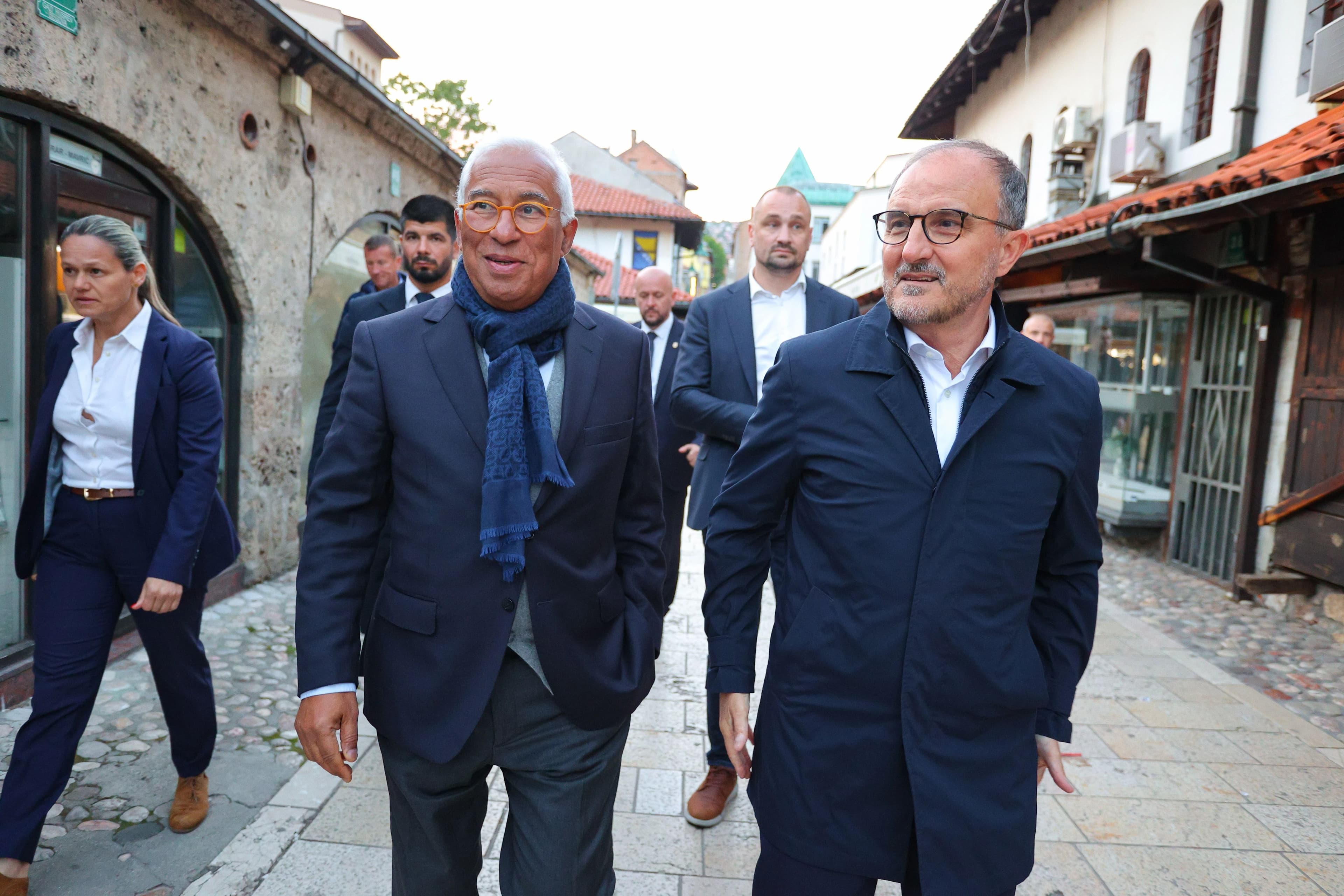 Antonio Costa u šetnji Sarajevom