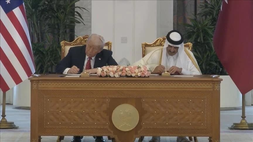 Trump i katarski šeik Al-Thani