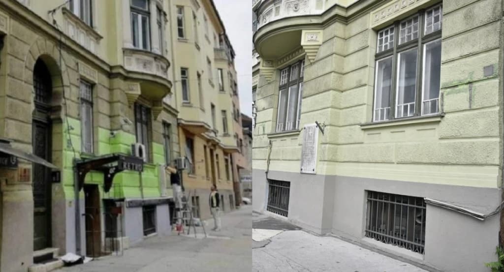 Halidov dvor, fasada