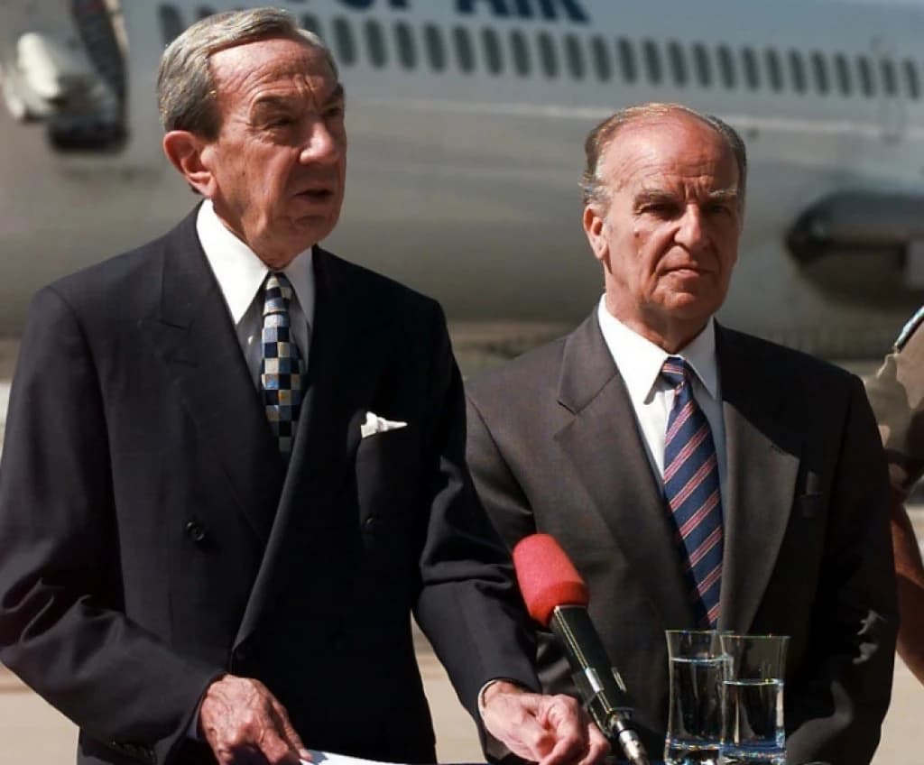 Warren Christopher i Alija Izetbegović 