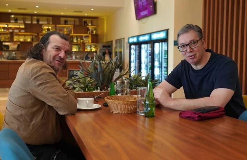 Aca Lukas i Aleksandar Vučić