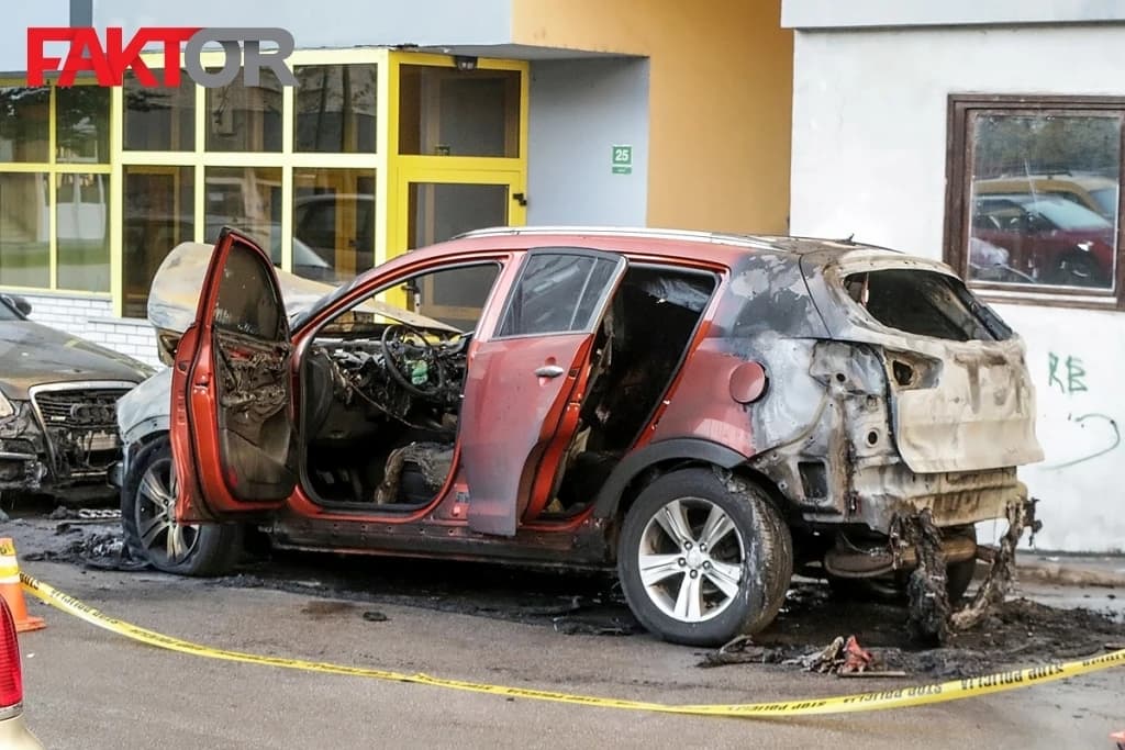 Izgorio terenac na Dolac Malti, vatra zahvatila i "audi"