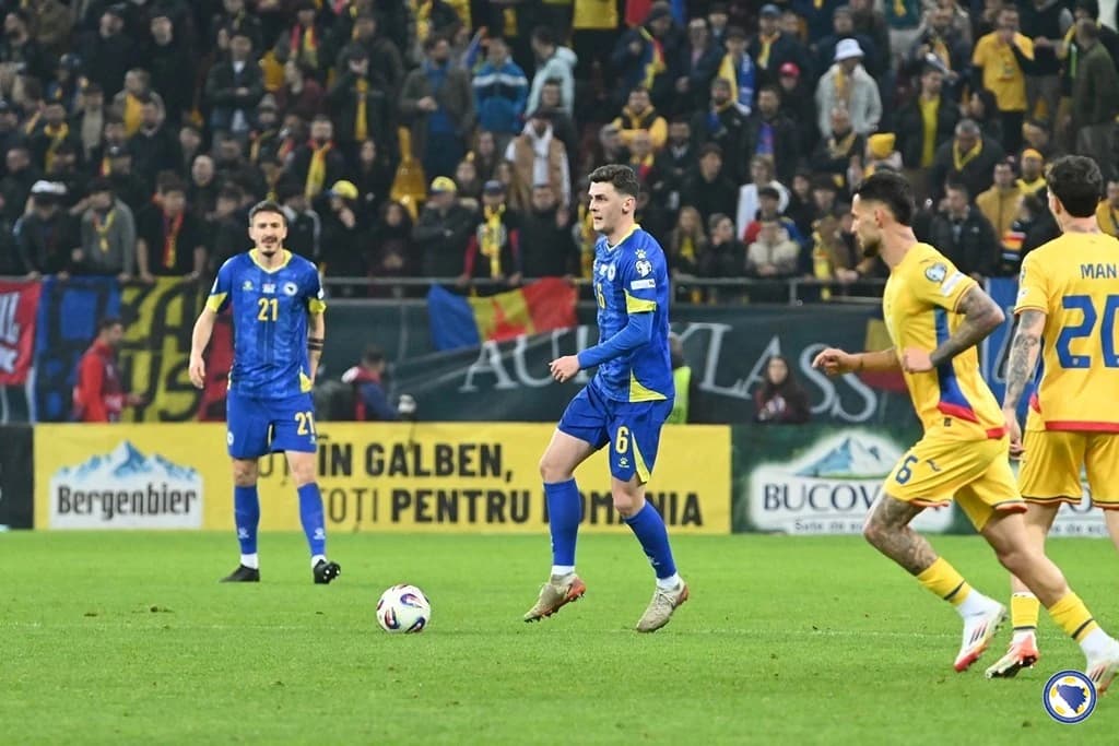 Sa meča Rumunija - BiH u Bukureštu