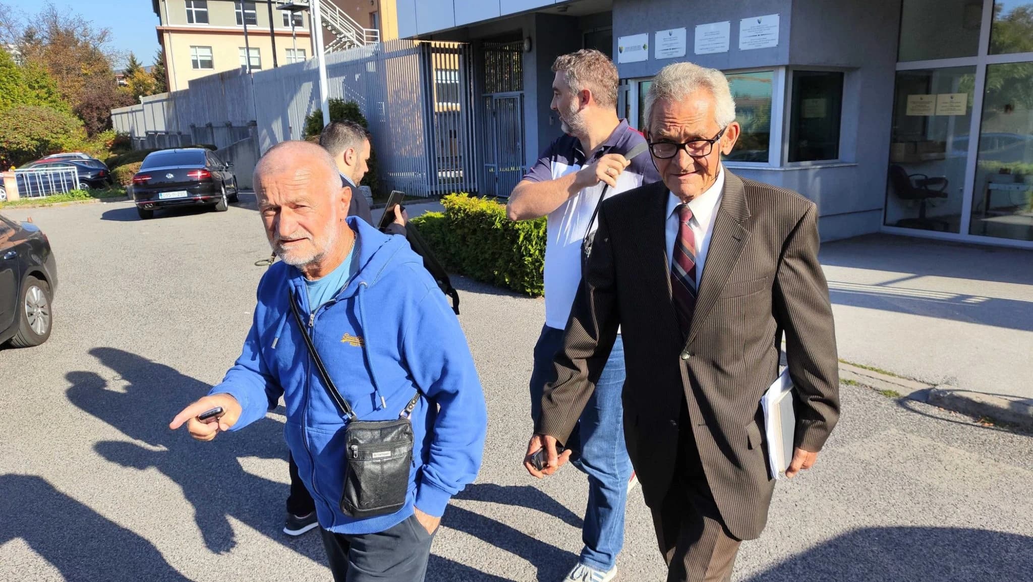 Mile Ujić (desno) prilikom jednog od ranijih dolazaka u Sud BiH
