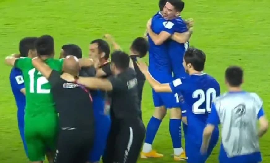 Slavlje reprezentativaca Uzbekistana