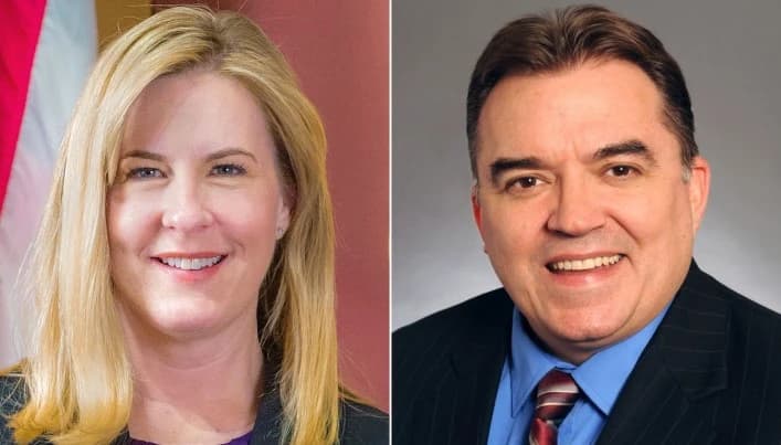 Melissa Hortman i John Hoffman