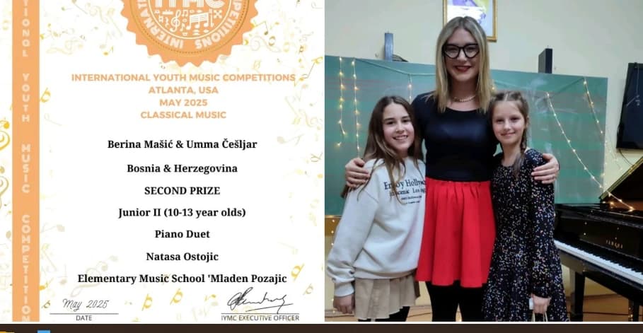 Pijanistički duo i profesorica